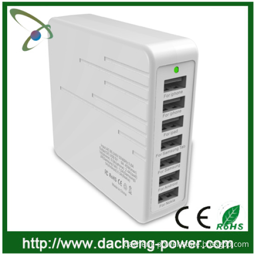 45W 5V 9A umulti-nation travel adapter with usb charger 7 port usb wall charger 10 in 1 universal usb multi charger cable